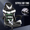 Massage Gaming Chair Leather Racing Office Executive Recliner with Leg Rest Home