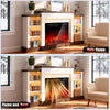 Electric Fireplace Flame Heater,Timer&20 Color LED Light TV Cabinet BIG Dceqbjtq