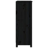 BaraSh Book Cabinet Black 50x35x97 Solid Wood Pine,wooden bookcase free T2S0