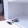 Modern 120CM TV Unit Cabinet Stand Set White High Gloss with LED Lights Drawers