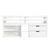 Kids Children's Bed Cabin Bed Mid Sleeper with Drawers Storage Bed Frame White