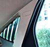 Ford Focus MK2 2005-2012 Carbon Fibre Rear Side Window Louver Vents Covers 2pcs