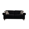 Luxury 2, 3 Seater Linen Fabric Couch Sofa Armchair with 2 Pillows Living Room