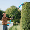 Long Reach Cordless Hedge Trimmer Pole Cordless Extendable Tree Trimme w/2Batter