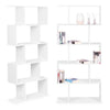 5-tier Bookcase Industrial S-Shaped Bookshelf Modern Storage Display Rack