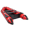 10ft Inflatable Boat Fishing Tender Boat Max Load 330kg Red + Black 726 Lbs