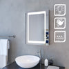 Bathroom LED Mirror Cabinet with Lights Illuminated Storage Demister 500 x 700mm