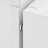 Corner Dressing Table Desk Cupbpard Workstation Foldable Shelf Storage Display