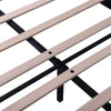 4ft6 Double Bed Frame Upholstered Platform Bed with Adjustable Headboard Velvet