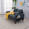 Panana Linen Fabric 2 & 3 Seater Sofa Couch with Wood Legs 3 Colours