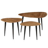 Solid Acacia Wood Coffee Table Set 3 Piece Living Room Furniture Stand