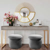 Round Soft Stool Mushroom Vanity Pouffe Chair Sofa Armchair Footstool Footrest