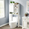 Standing Toilet Rack Over-the-Toilet Storage Cabinet-White