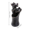 Solar Water Feature Fountain for the Outdoor Garden Water Fountain w/LED Light