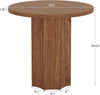 31.5" Round Dining Table for 2 Small Circle Kitchen Dinner Table for Living Room