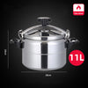 11L Aluminium Pressure Cooker Quick with Lid Latch Indicator Explosion-Proof