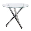 Muti Types Dining Table Kitchen Room Glass Top Metal Frame Table Desk Only Table