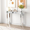 Dressing Table Silver Glass Entrance Table Mirrored Vanity Console Desk Dresser