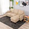 Panana Linen Fabric Sofa 1, 2 or 3 Seater Modern Couch Suite Set ottoman