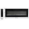 Electric Fireplace 80 inch Insert Wall Mounted LED Inset Fire Media Log Flames