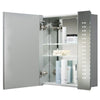 Wall Bathroom Mirror Cabinet w/ 60 LED Light,Shaver Socket,Anti-fog,Touch Switch