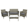Rattan Garden Furniture Set 4 Piece Patio Table Chairs Sofa Outdoor Conservatory