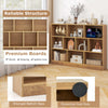 3-Tier Freestanding Storage Organizer 10-Cube Bookshelf with 2 Anti-Tipping Kits