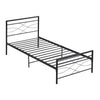 Simple Budget metal bed Single bed Frame w/Mattresses Option Bedroom Furniture