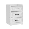 3 Drawer Wooden Bedroom Bedside Cabinet Furniture Storage Nightstand Side Table