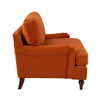 Dusk Hampshire Bright Orange Velvet Loveseat RRP £599