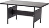 Nustone L Shaped Sofa Rattan Garden Patio Dining Set - Seating 8 in Black 10C01D