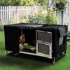 Large Stainless Steel Chicken Coop Run Cage Farm Poultry Pen with Removable Tray