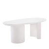 Cloud Coffee Table Modern White Coffee Table for Living Room Irregular Tea Table
