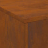 Fire Pit with Chimney 80x50x96 cm Weathering Steel