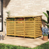 Triple Wheelie Bin Wooden Storage Shed Garbage Bins Garden Outdoor Rubbish Cover