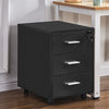 Mobile 3 Drawer Filing Cabinets Printer Stand Pedestal Lockable Office Cabinet