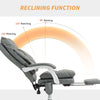 Executive Office Chair with Airbag Lumbar Support, PU Desk Chair with Footrest
