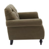 Dusk Hebden Olive Green Velvet Armchair RRP £