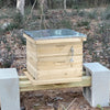 2 Tier Langstroth Beehive Box Beekeeping Honey Wooden Bee Hive Beekeeper Tool