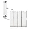 Folding 4 Panels Room Divider Freestanding Wall Privacy Screen Protector