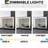 EMKE LED Hollywood Vanity Makeup Mirror Dressing Table Mirror 50x42cm Light Up