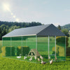 Large Tall Metal Chicken Coop Run Walk in Playpen Lockable Door Dog Kennel Cage