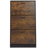 3 Drawer Shoe Cabinet Storage Cupboard Unit Shoe Rack Wooden Stand Organiser