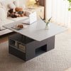 LIFT TOP COFFEE TABLE WITH 2 DRAWERS, SHELF STORAGE HYDRAULIC TEA TABLE DESK