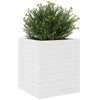 Garden Planter White 40x40x46 Solid Wood Pine R3E7