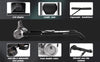 Fitnessclub Deluxe Folding Rowing Machine Indoor Cardio Workout LCD Monitor