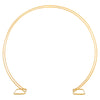Gold Metal Double Ring Arch Flowers Stand Moongate Circle Wedding Backdrop Props