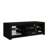 Modern TV Stand High Gloss Doors Entertainment Unit Cabinet With RGB LED Lights
