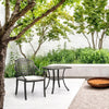 Cast Aluminium Patio Garden Bistro Dining Table and Chairs Set Outdoor Furniture