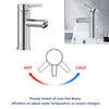 Taps Basin Sink Mono Mixer Chrome Cloakroom Tap + Free Waste Bathroom Silver UK